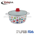 Large ceramic coated pot and pan